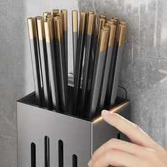 1pc/2pcs Wall-mounted Chopstick Holder for Home Kitchen Sink Chopsticks