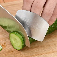 1pc Metal Vegetable Slicing Finger Guard, Manual Single-Fingered Gauntlet
