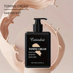 CATINDRA Hydrating Face Cream 5.07oz - Snail Mucin Infused, Strong Concealer for All Skin Tones, Natural Look