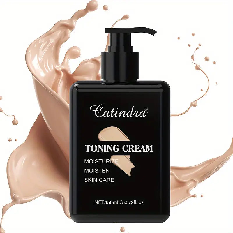 CATINDRA Hydrating Face Cream 5.07oz - Snail Mucin Infused, Strong Concealer for All Skin Tones, Natural Look
