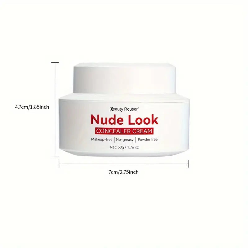 50g Nude Look Concealer Cream - Nude Makeup, Soft Makeup, No Greasy, Easy To Cover The Face Blemishes, With Nicotinamide