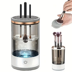 1pc Electric Makeup Brush Cleaner, Cosmetic Brush Cleaner, 2024 New Electric Makeup Brush Cleaner, Makeup Brush Cleaner, Automatic Spinning Makeup Brush Cleaner Fit For All Size Makeup Brush