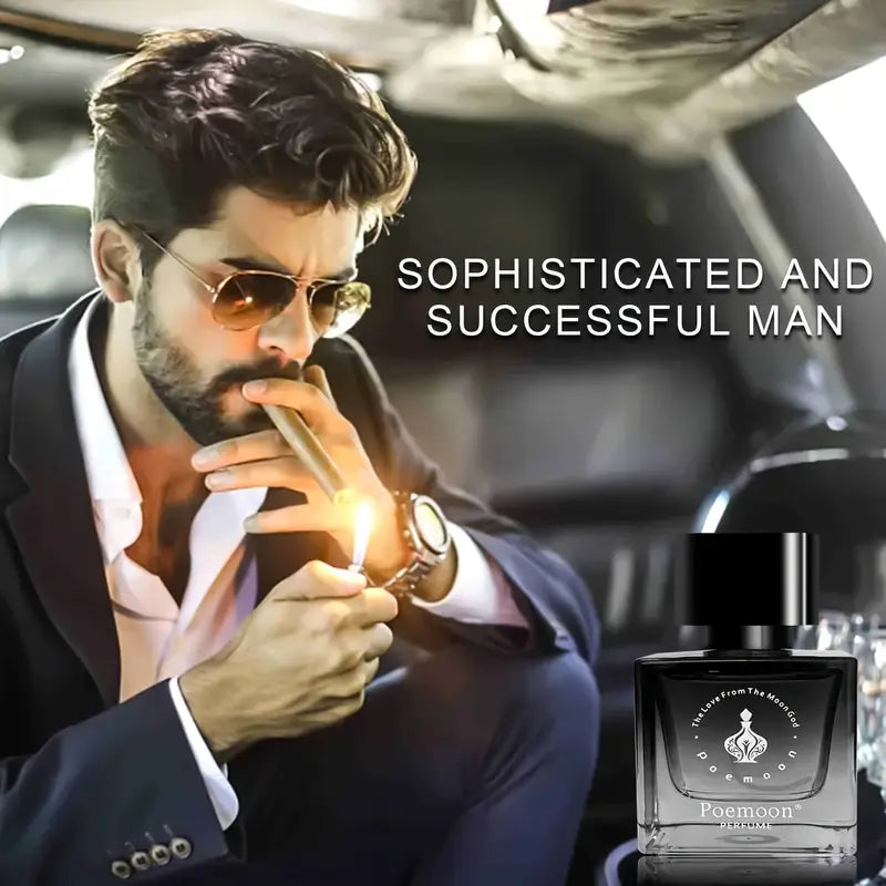 Eau De Toilette for Men, Aromatherapy Fragrance with Leather Notes