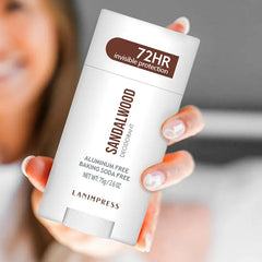 Lanimpress Sandalwood Deodorant Stick 75g - 72HR Invisible Protection, Unisex-Adult, Aluminum & Baking Soda Free